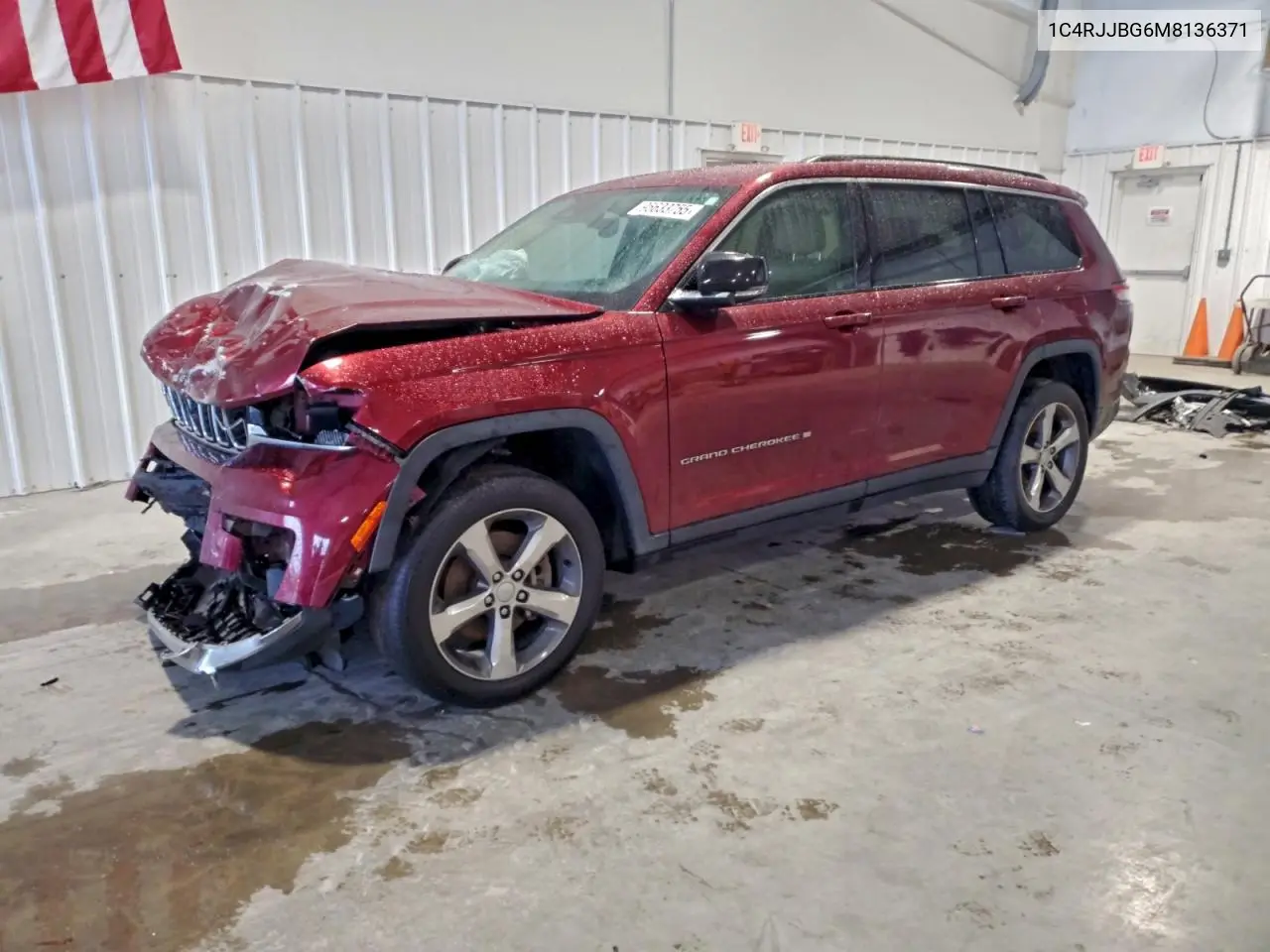 1C4RJJBG6M8136371 2021 Jeep Grand Cherokee L Limited