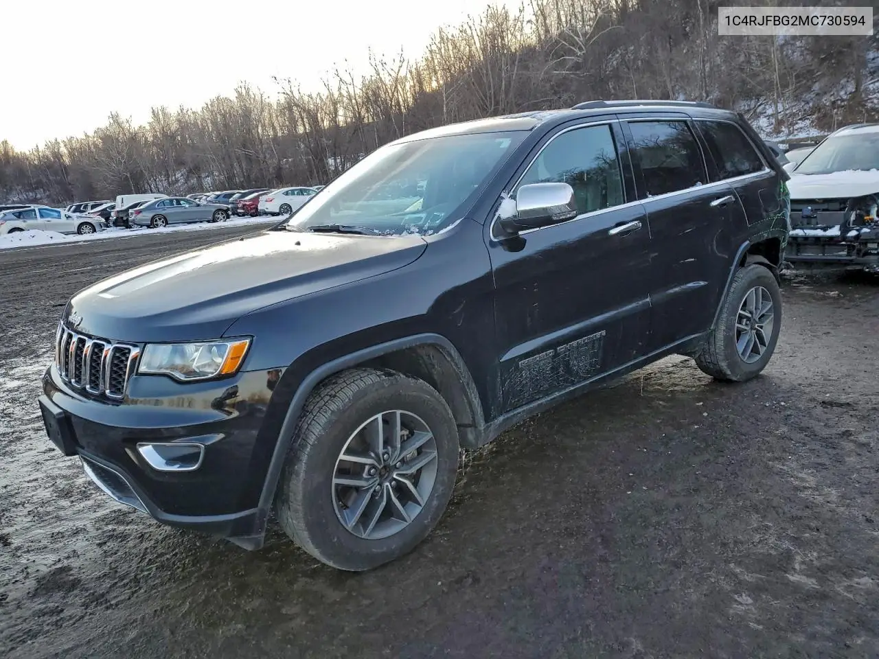1C4RJFBG2MC730594 2021 Jeep Grand Cherokee Limited