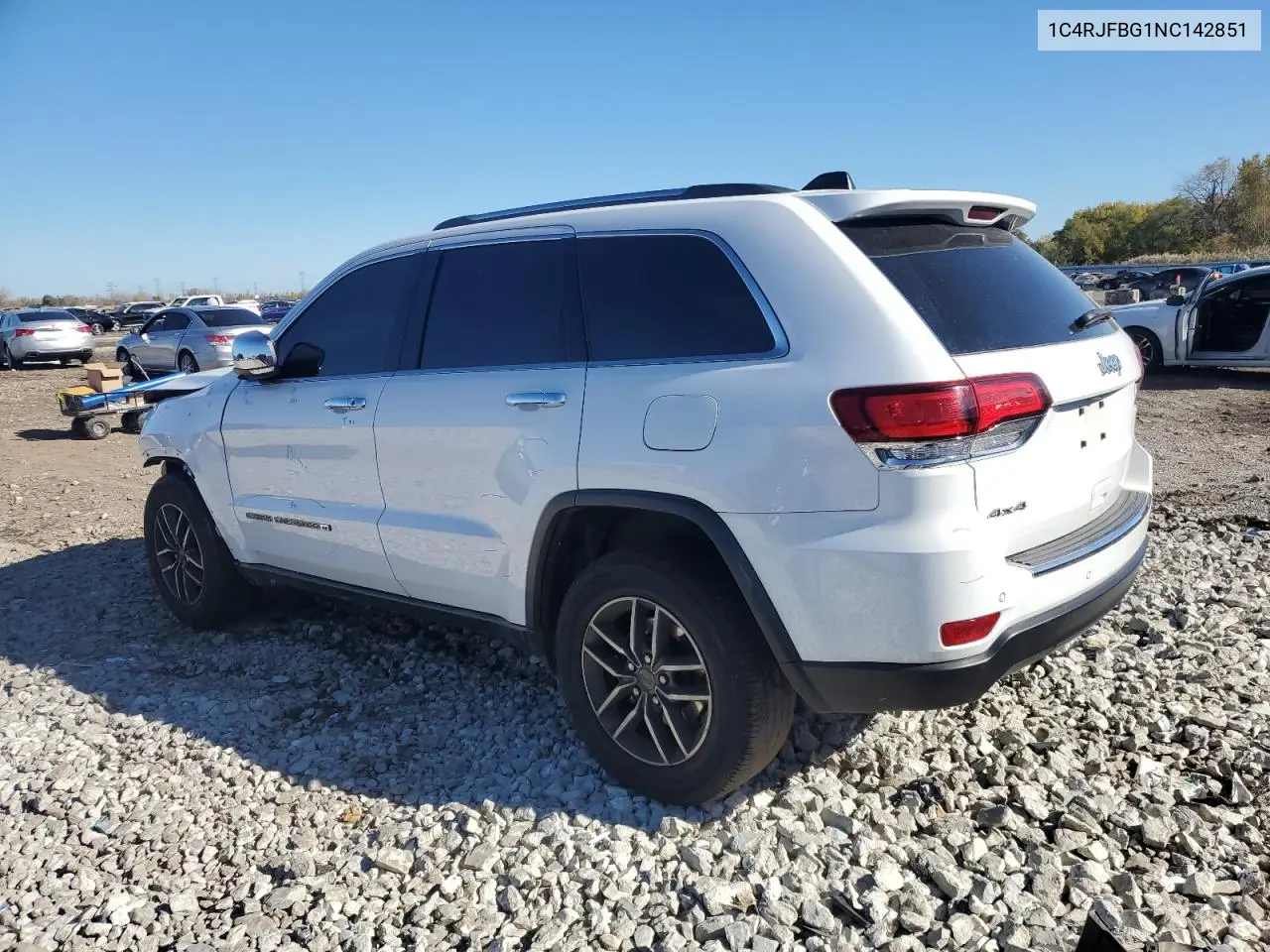 1C4RJFBG1NC142851 2022 Jeep Grand Cherokee Limited