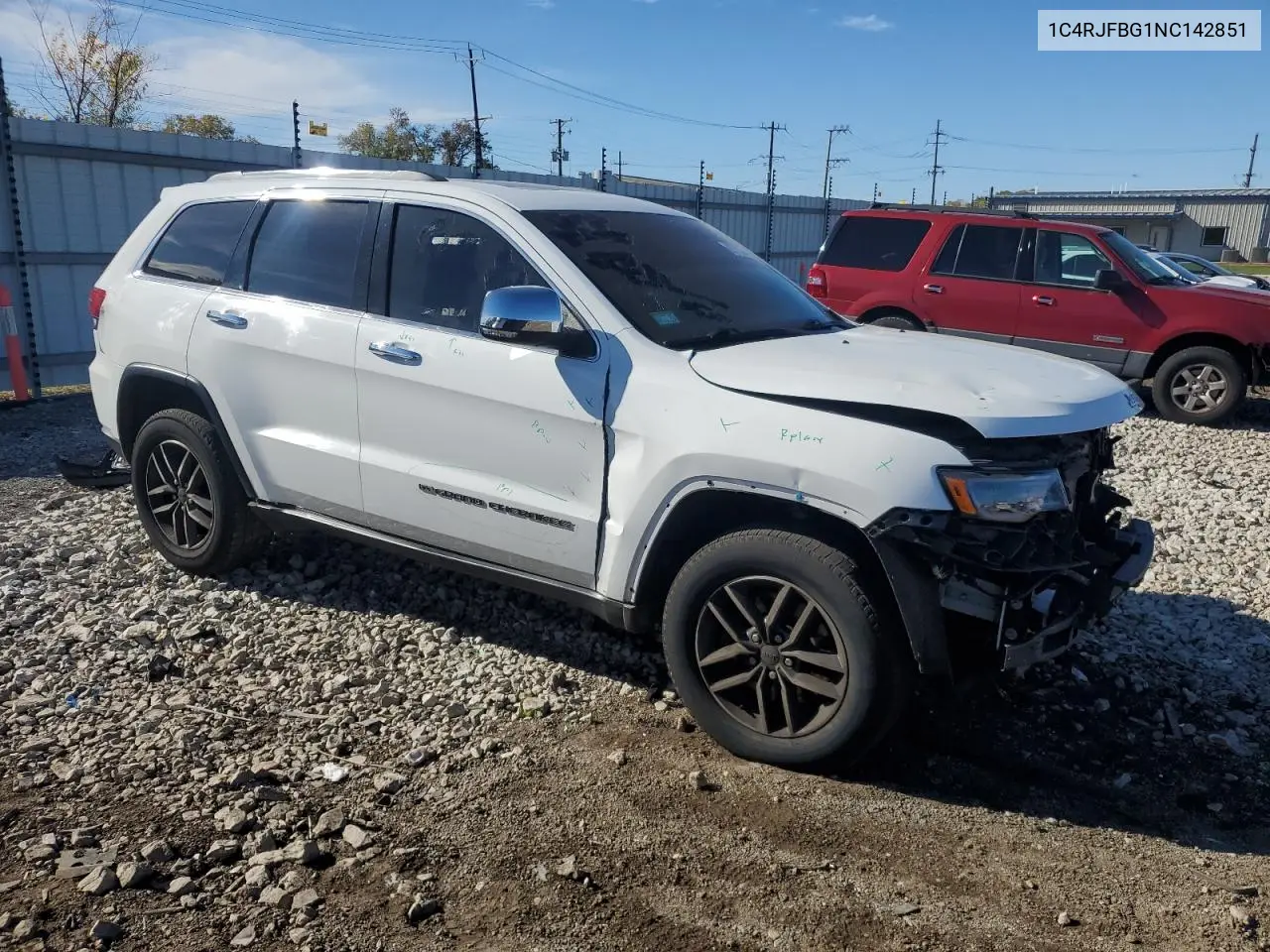 1C4RJFBG1NC142851 2022 Jeep Grand Cherokee Limited