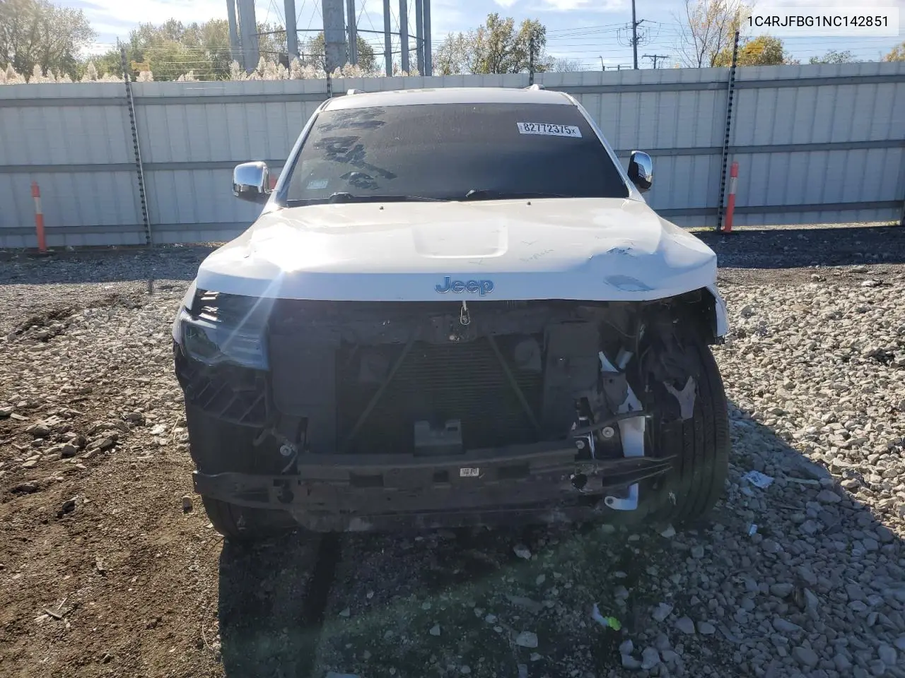 1C4RJFBG1NC142851 2022 Jeep Grand Cherokee Limited