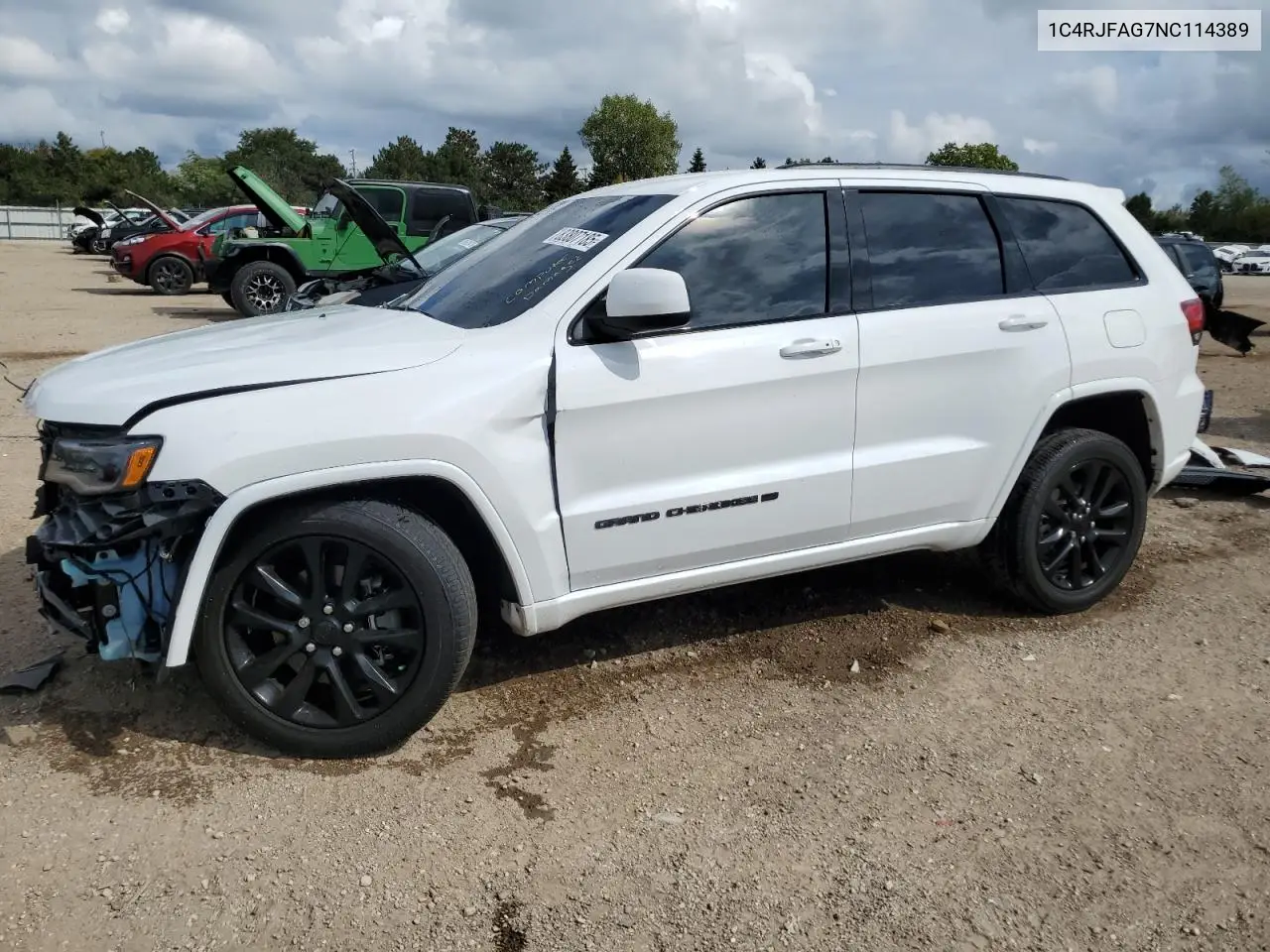 1C4RJFAG7NC114389 2022 Jeep Grand Cherokee Laredo E