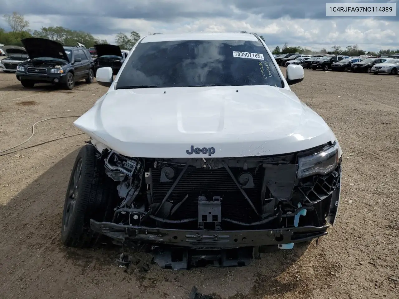 1C4RJFAG7NC114389 2022 Jeep Grand Cherokee Laredo E