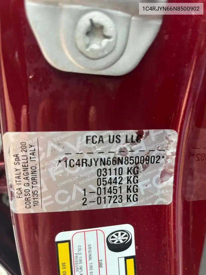 1C4RJYN66N8500902 2022 Jeep Grandchero