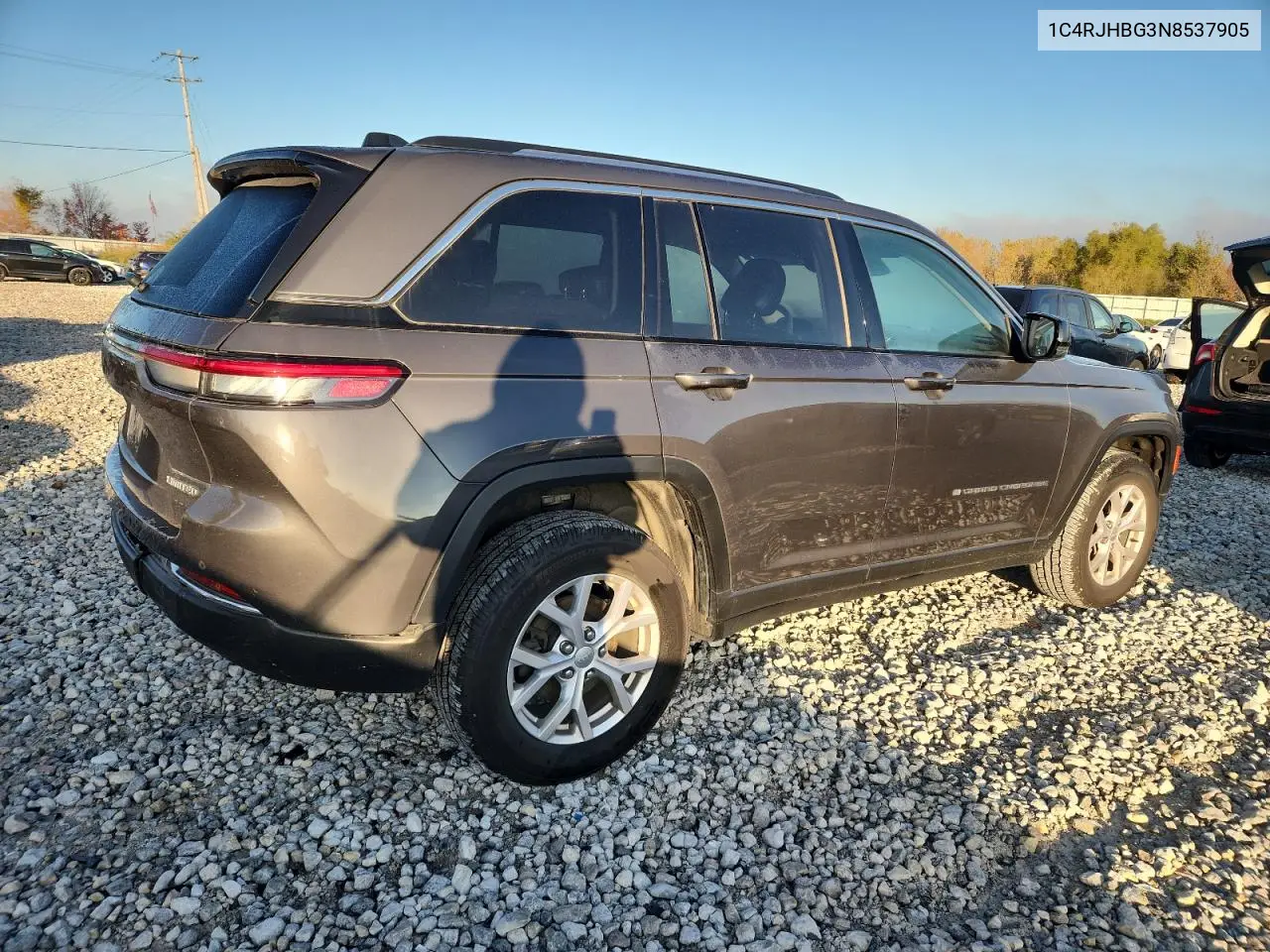 1C4RJHBG3N8537905 2022 Jeep Grand Cherokee Limited