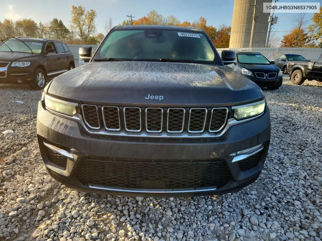 1C4RJHBG3N8537905 2022 Jeep Grand Cherokee Limited