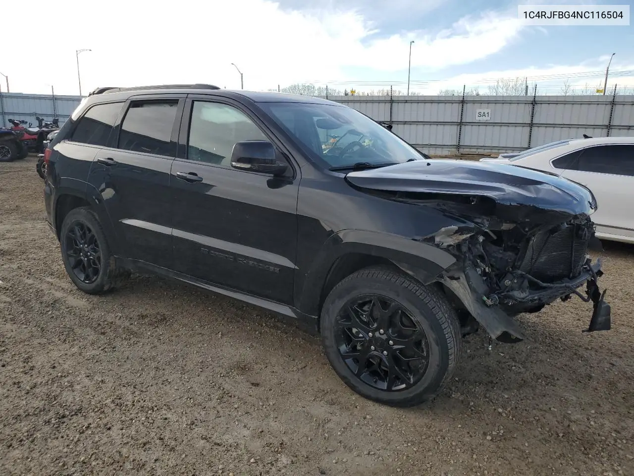 1C4RJFBG4NC116504 2022 Jeep Grand Cherokee Limited