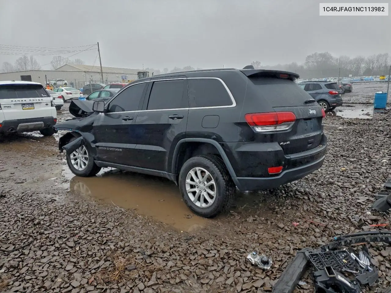 1C4RJFAG1NC113982 2022 Jeep Grand Cherokee Laredo E