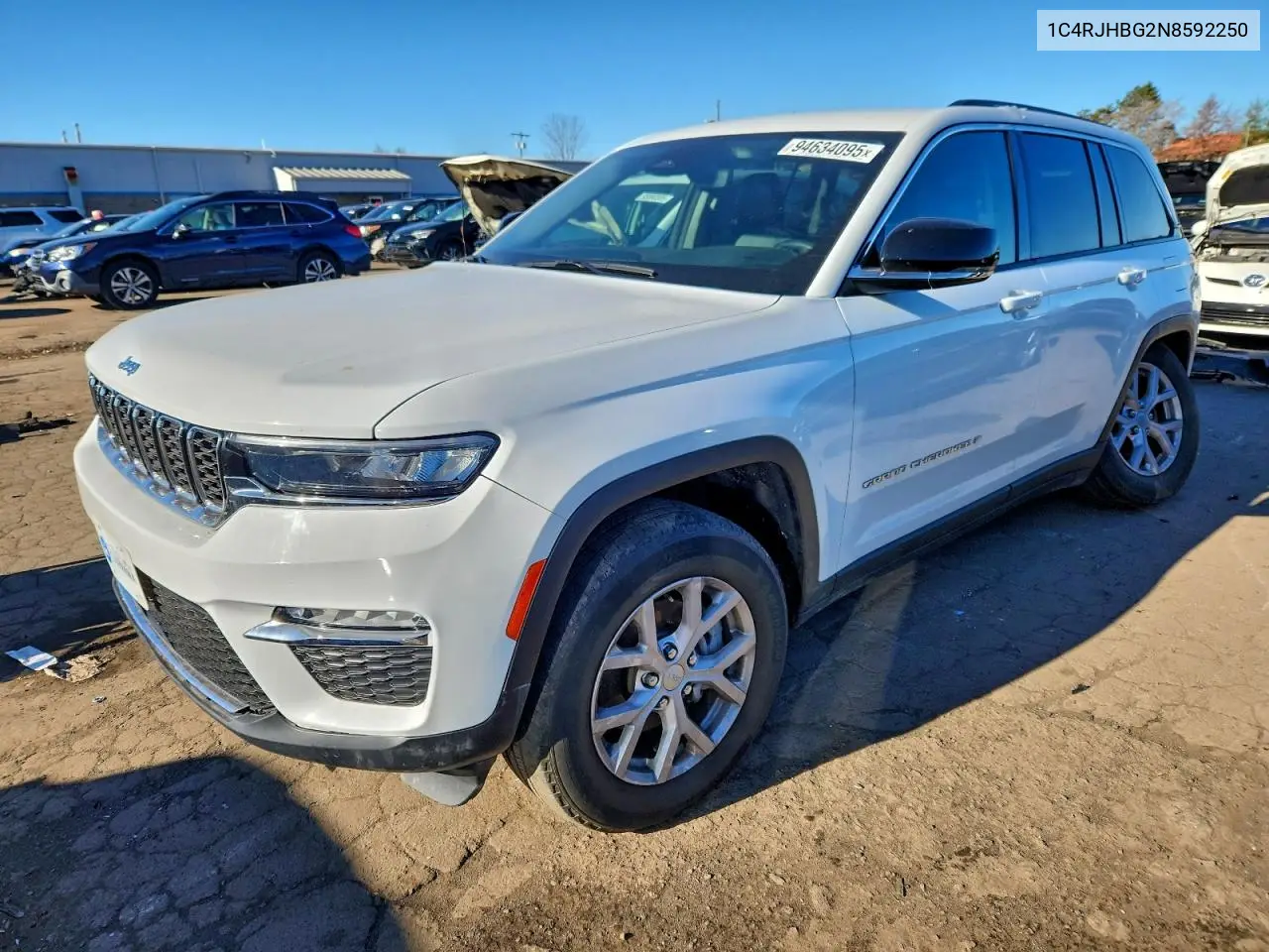 1C4RJHBG2N8592250 2022 Jeep Grand Cherokee Limited