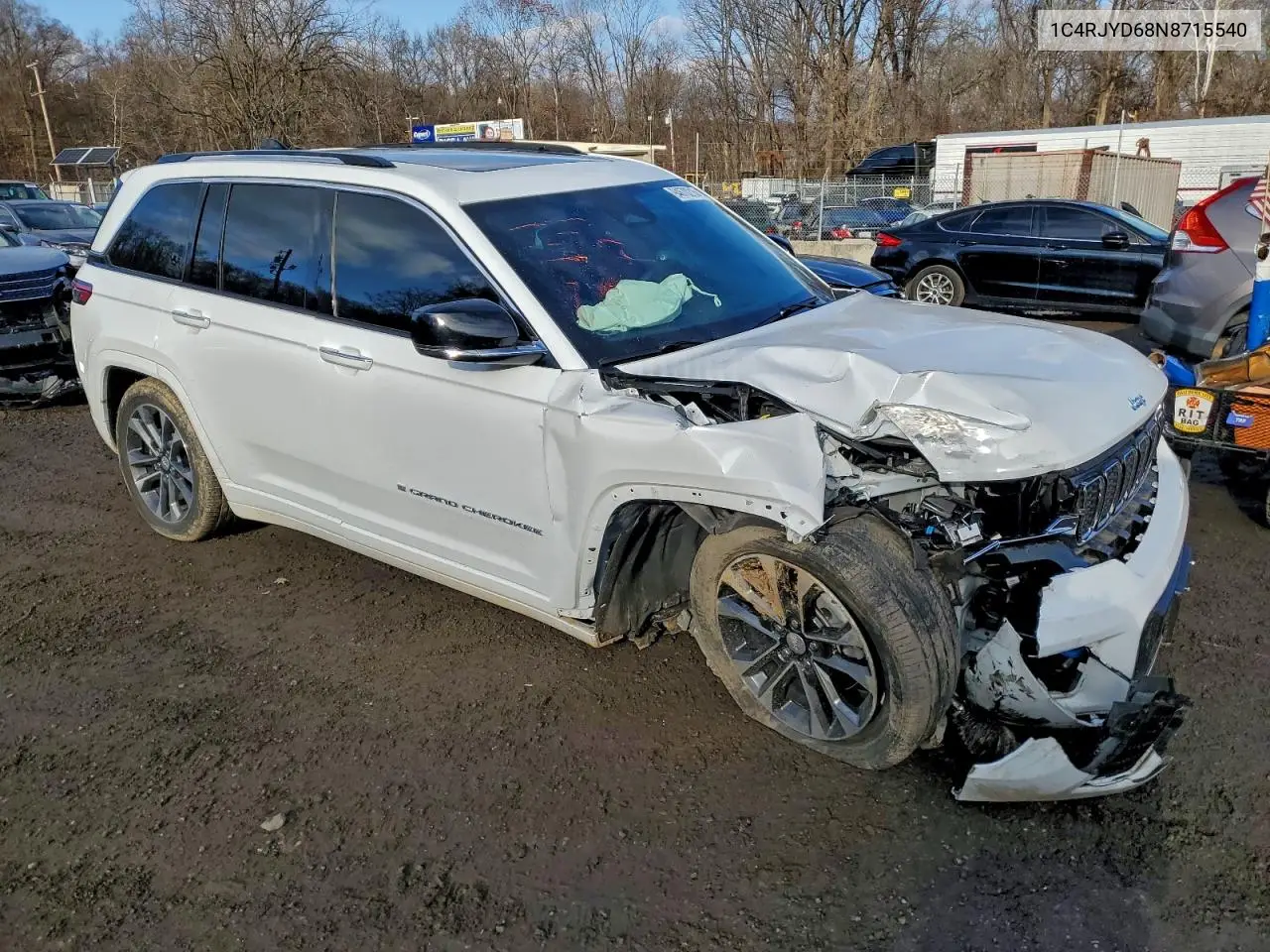 1C4RJYD68N8715540 2022 Jeep Grand Cherokee Overland 4Xe