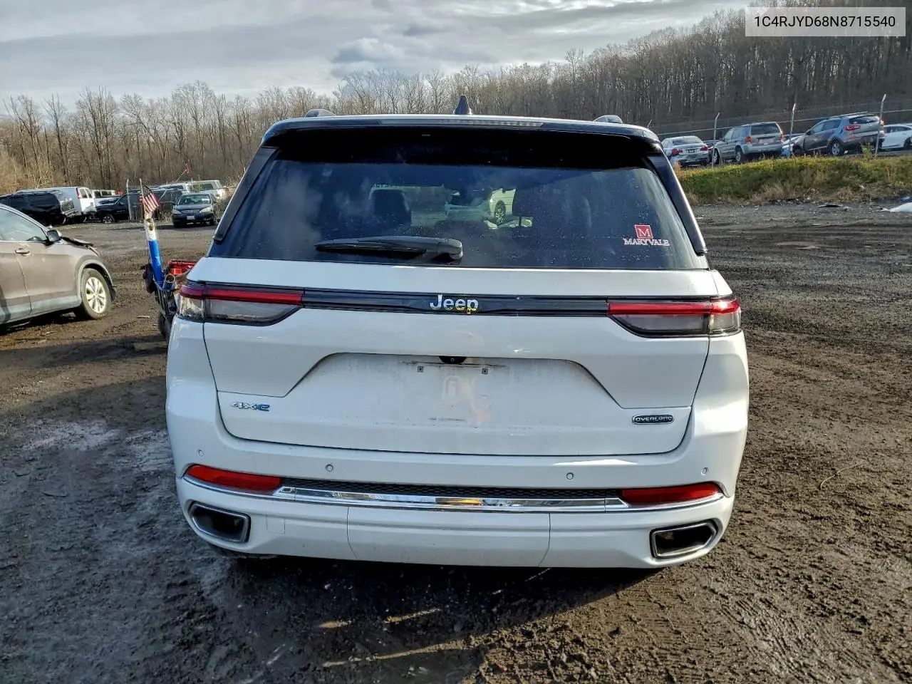1C4RJYD68N8715540 2022 Jeep Grand Cherokee Overland 4Xe