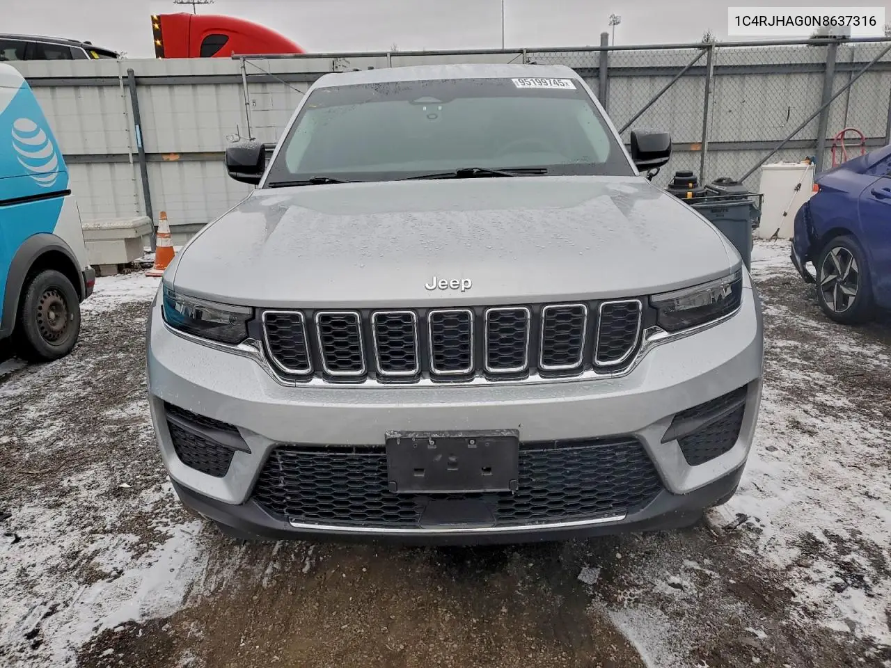 1C4RJHAG0N8637316 2022 Jeep Grand Cherokee Laredo
