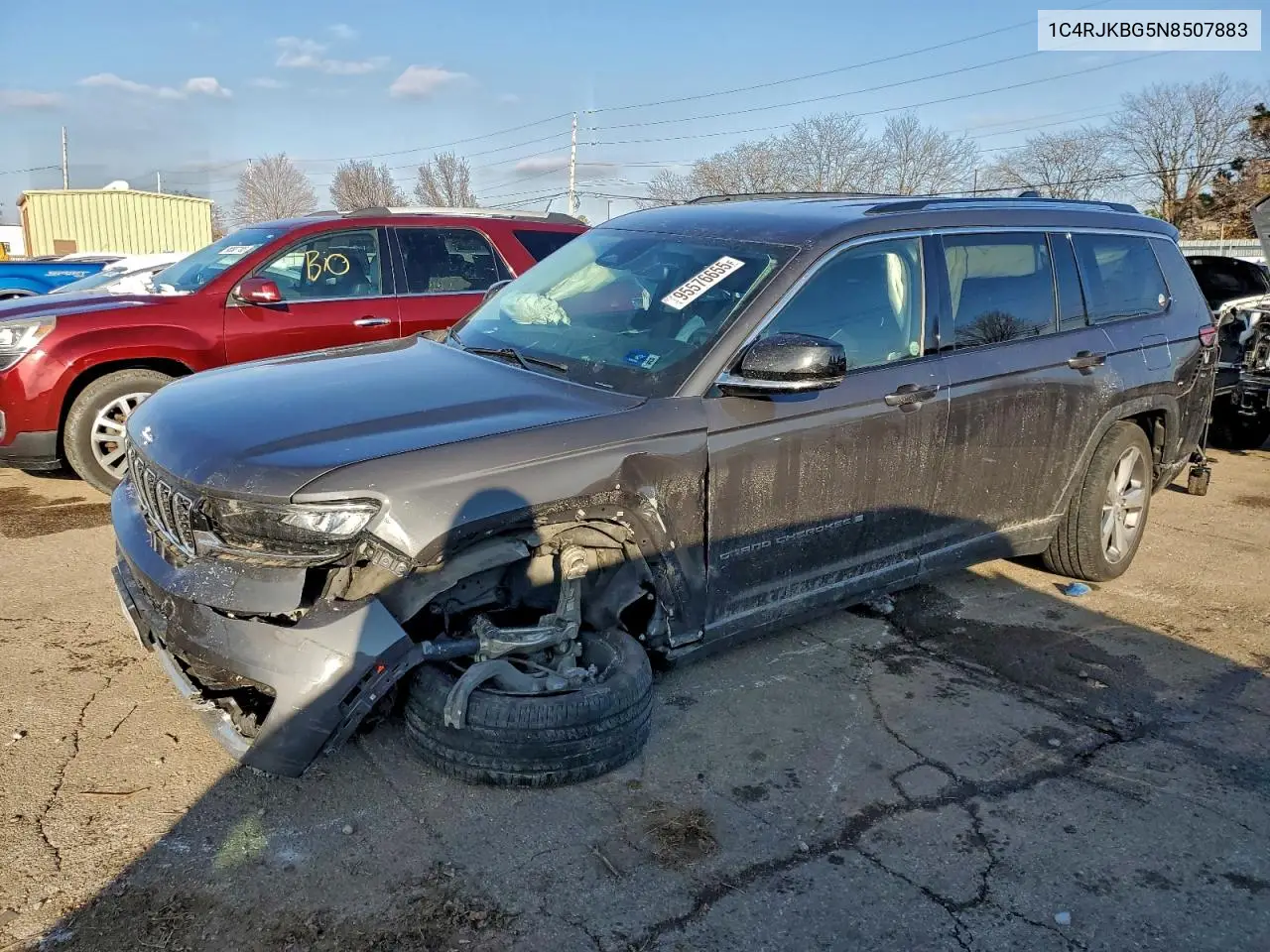 1C4RJKBG5N8507883 2022 Jeep Grand Cherokee L Limited