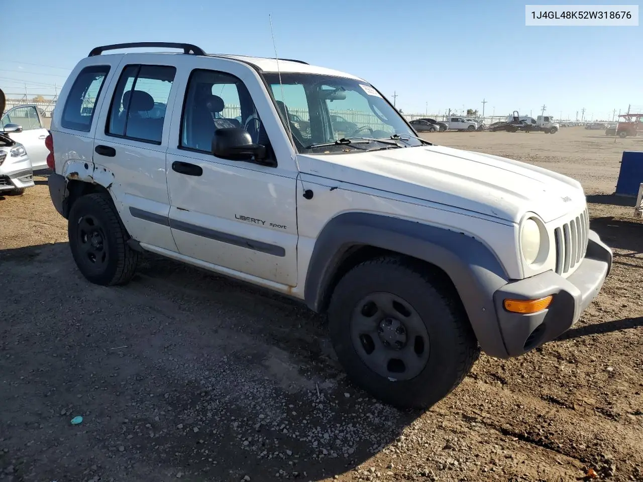 1J4GL48K52W318676 2002 Jeep Liberty Sport