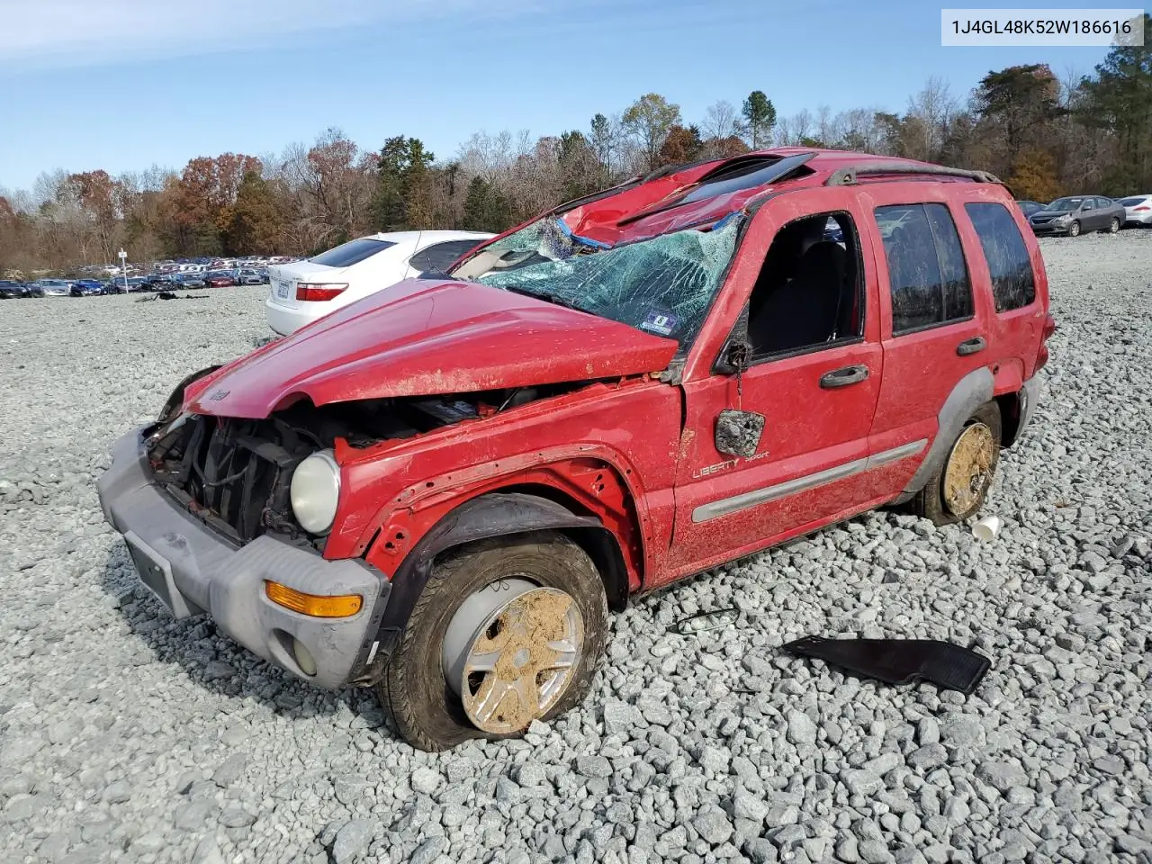 1J4GL48K52W186616 2002 Jeep Liberty Sport