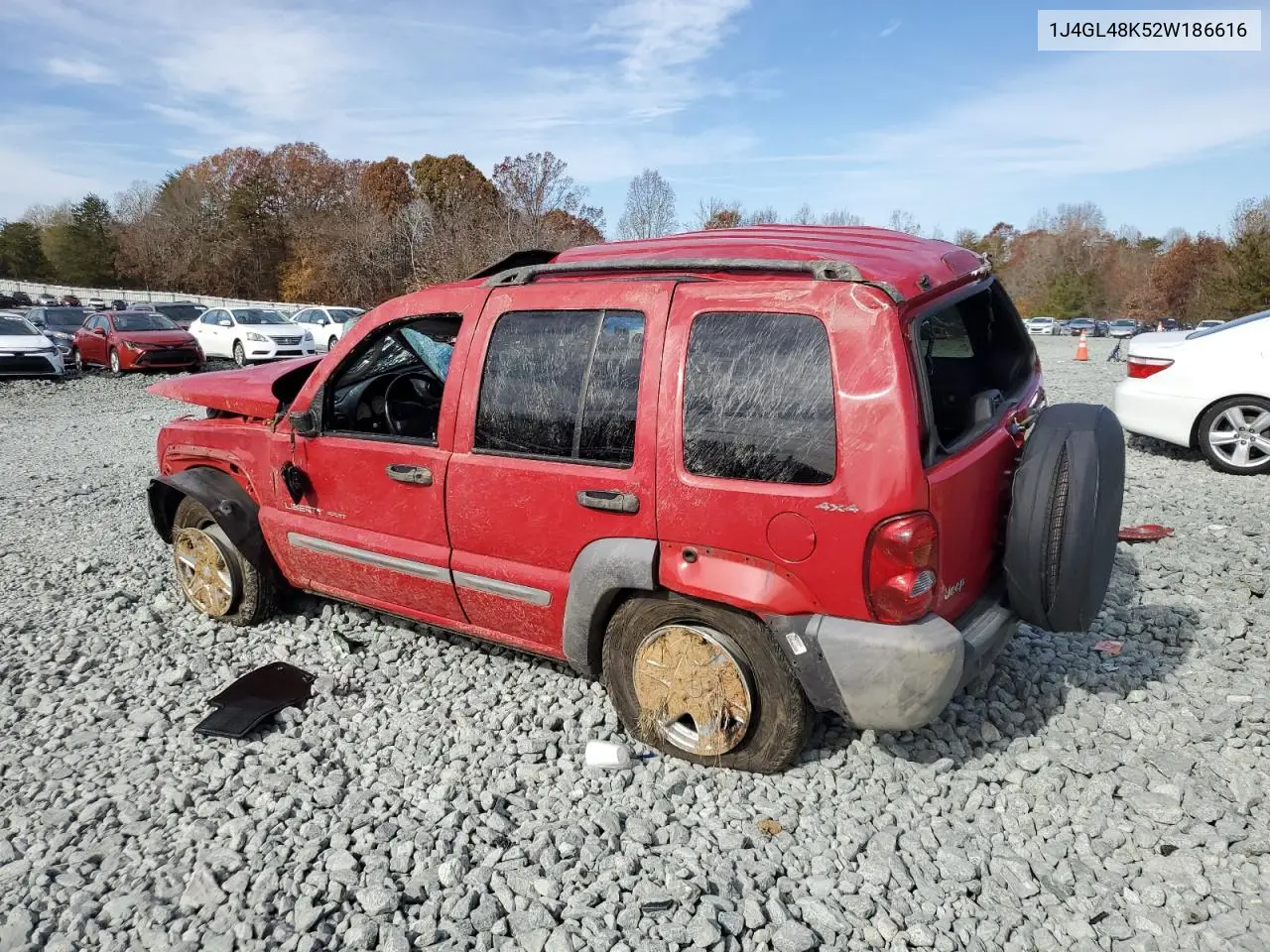 1J4GL48K52W186616 2002 Jeep Liberty Sport