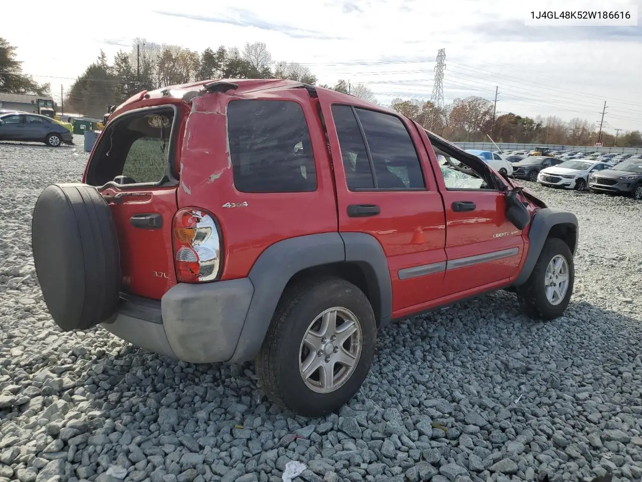 1J4GL48K52W186616 2002 Jeep Liberty Sport