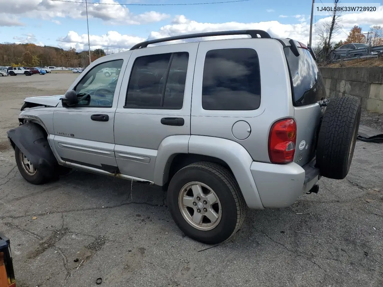 1J4GL58K33W728920 2003 Jeep Liberty Limited