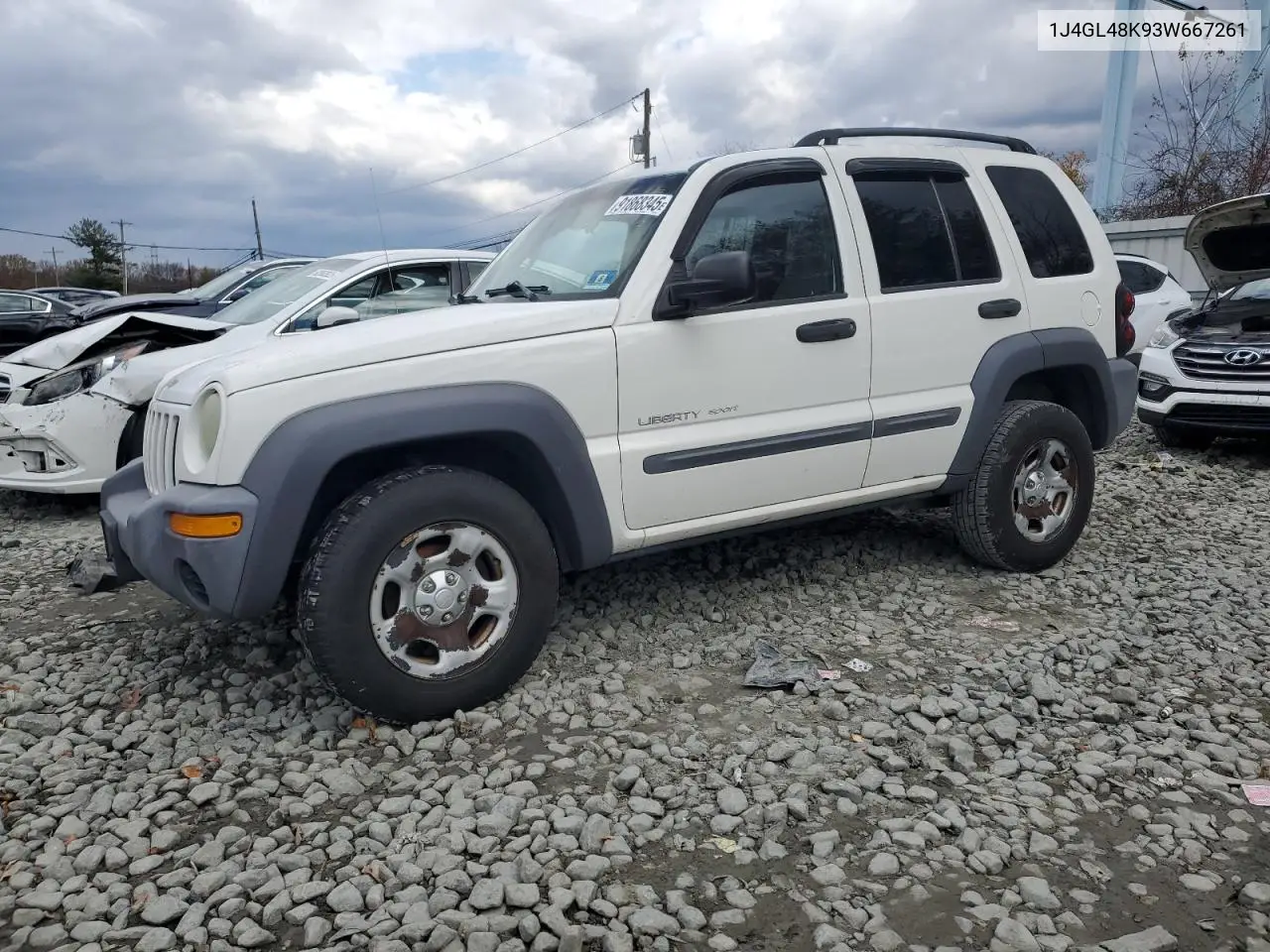 1J4GL48K93W667261 2003 Jeep Liberty Sport