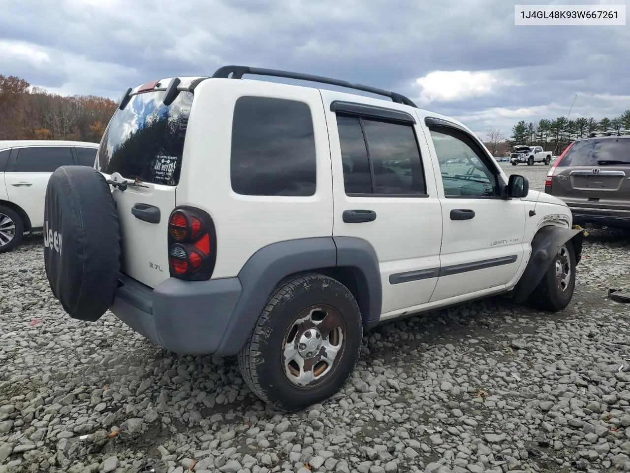1J4GL48K93W667261 2003 Jeep Liberty Sport