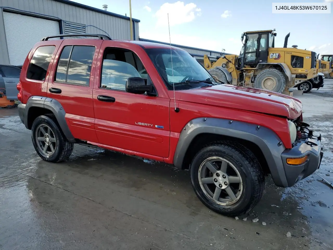1J4GL48K53W670125 2003 Jeep Liberty Sport