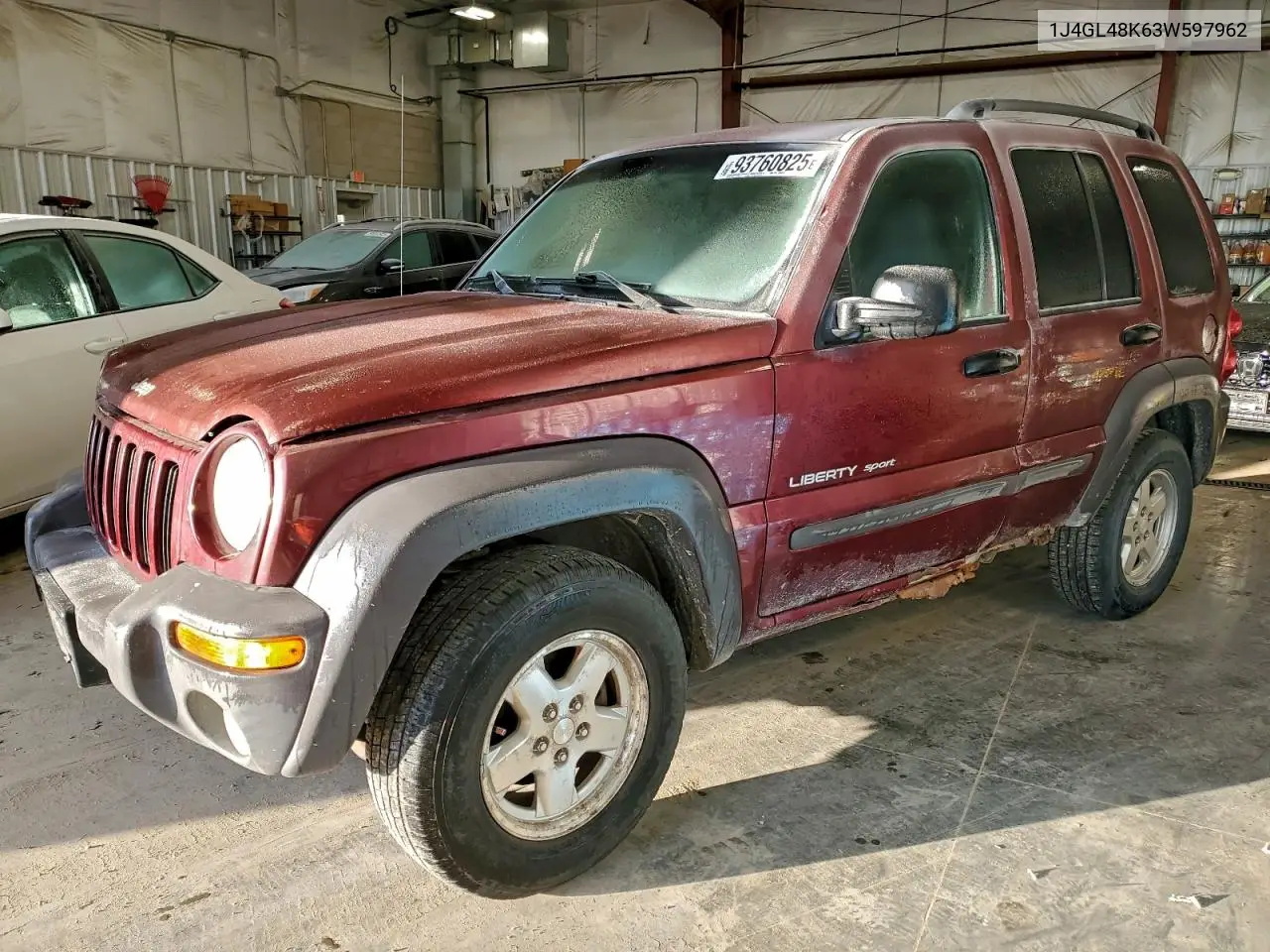 1J4GL48K63W597962 2003 Jeep Liberty Sport