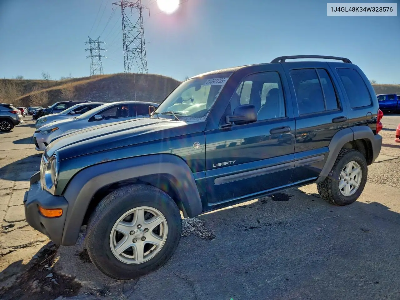 1J4GL48K34W328576 2004 Jeep Liberty Sport
