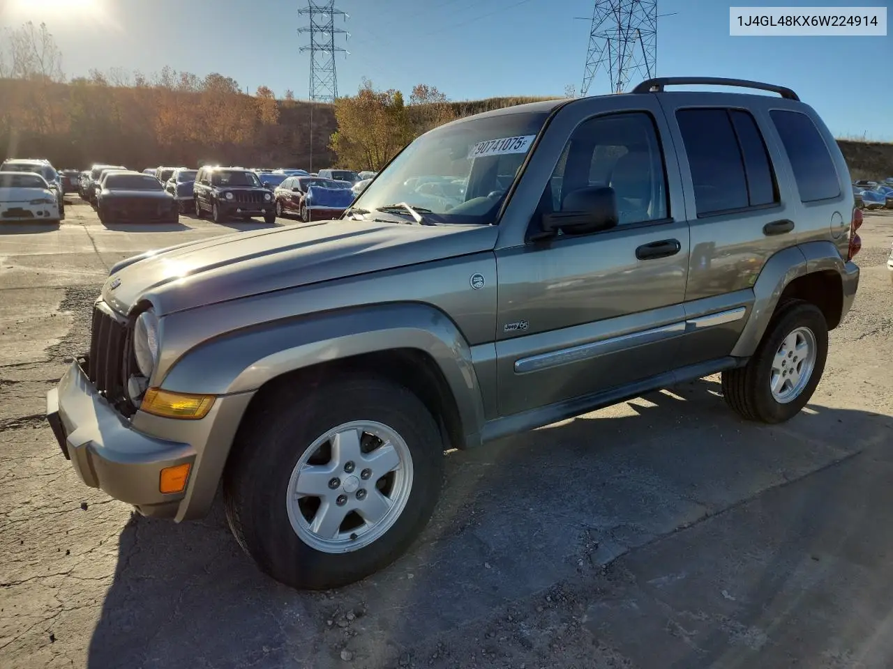 1J4GL48KX6W224914 2006 Jeep Liberty Sport