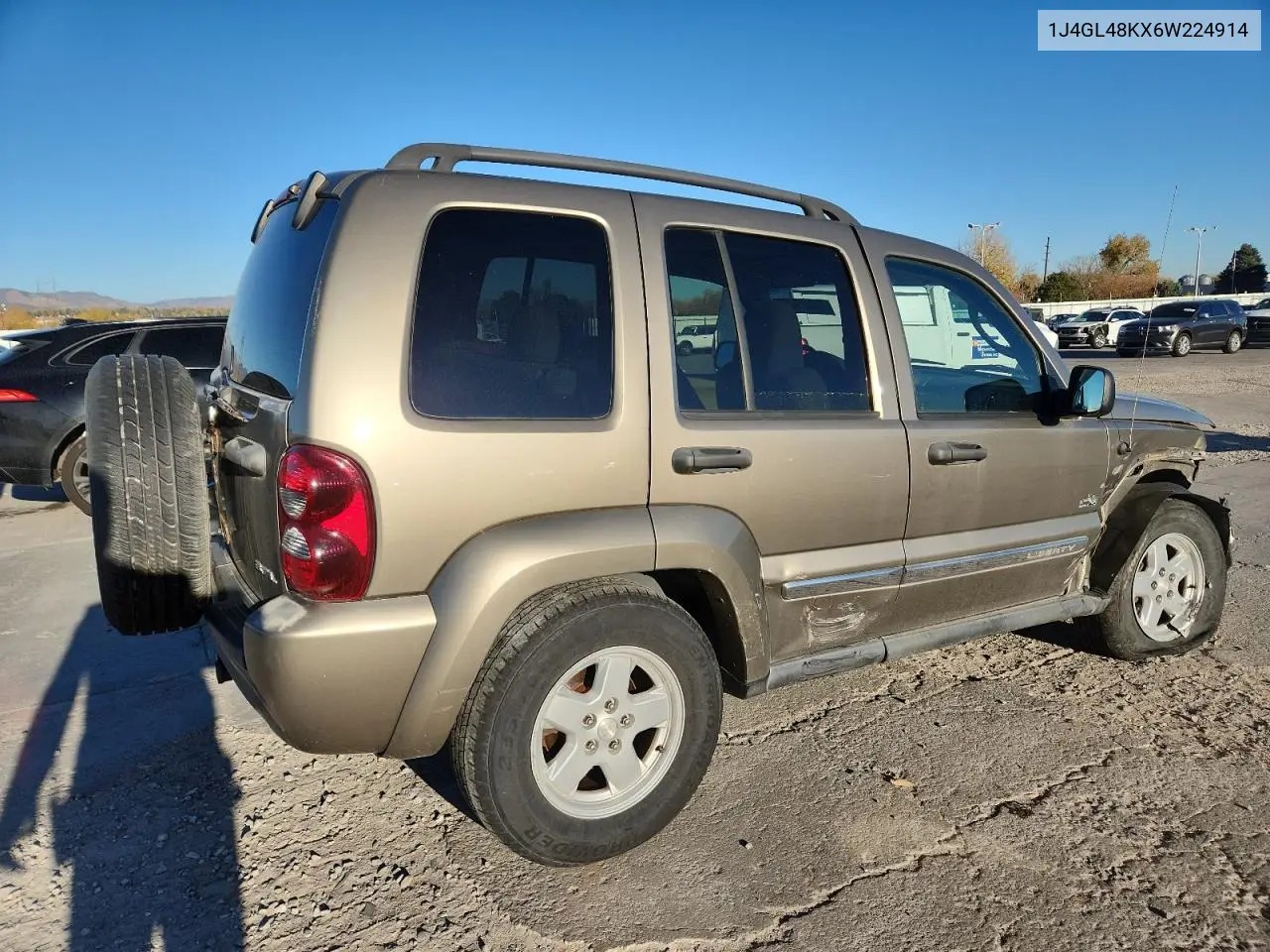 1J4GL48KX6W224914 2006 Jeep Liberty Sport