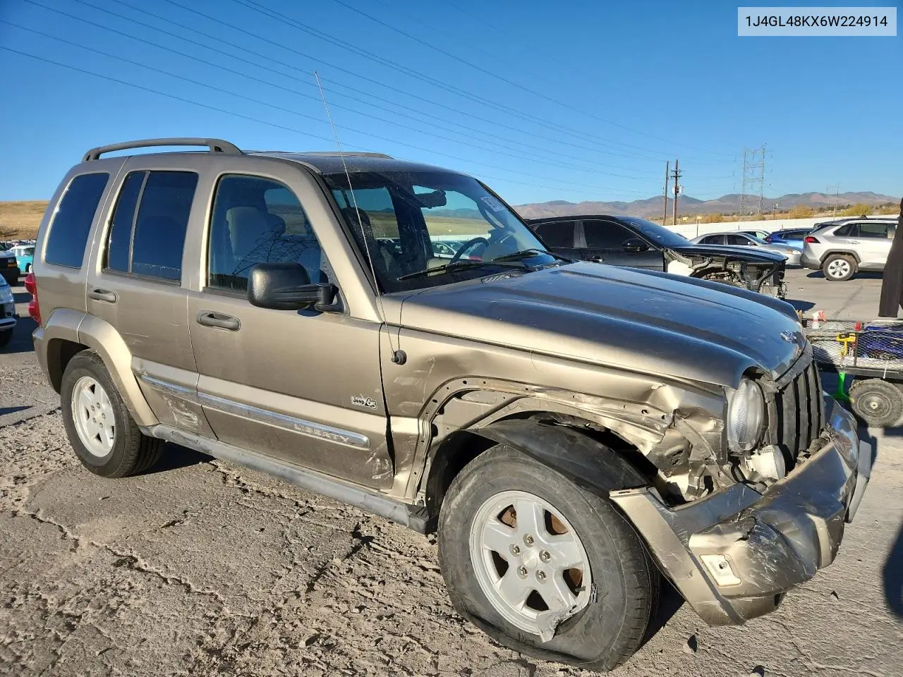 1J4GL48KX6W224914 2006 Jeep Liberty Sport