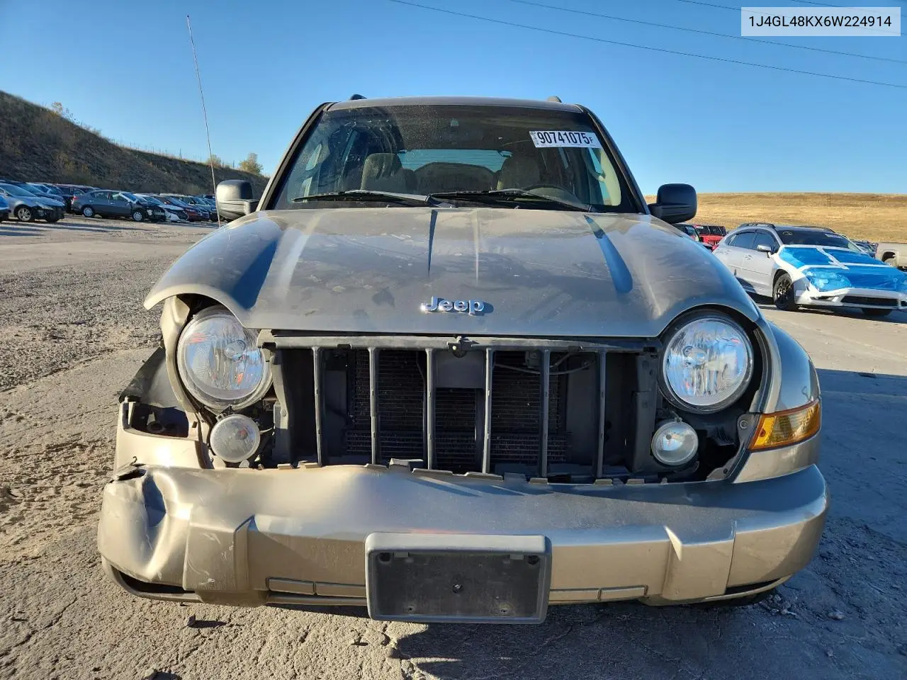 1J4GL48KX6W224914 2006 Jeep Liberty Sport