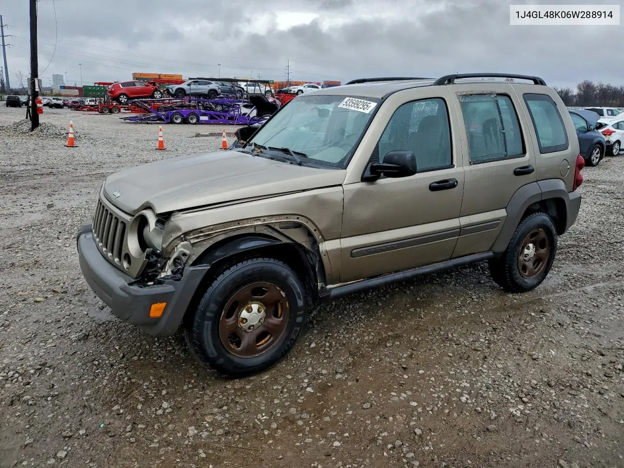 1J4GL48K06W288914 2006 Jeep Liberty Sport