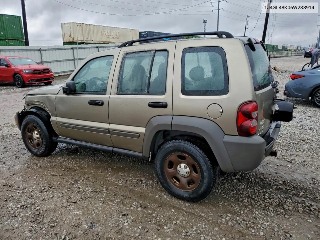 1J4GL48K06W288914 2006 Jeep Liberty Sport