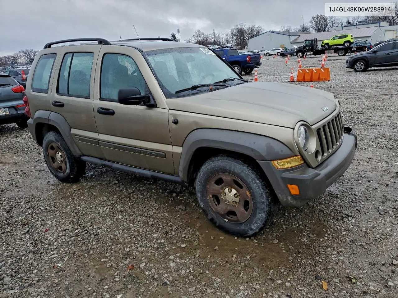 1J4GL48K06W288914 2006 Jeep Liberty Sport