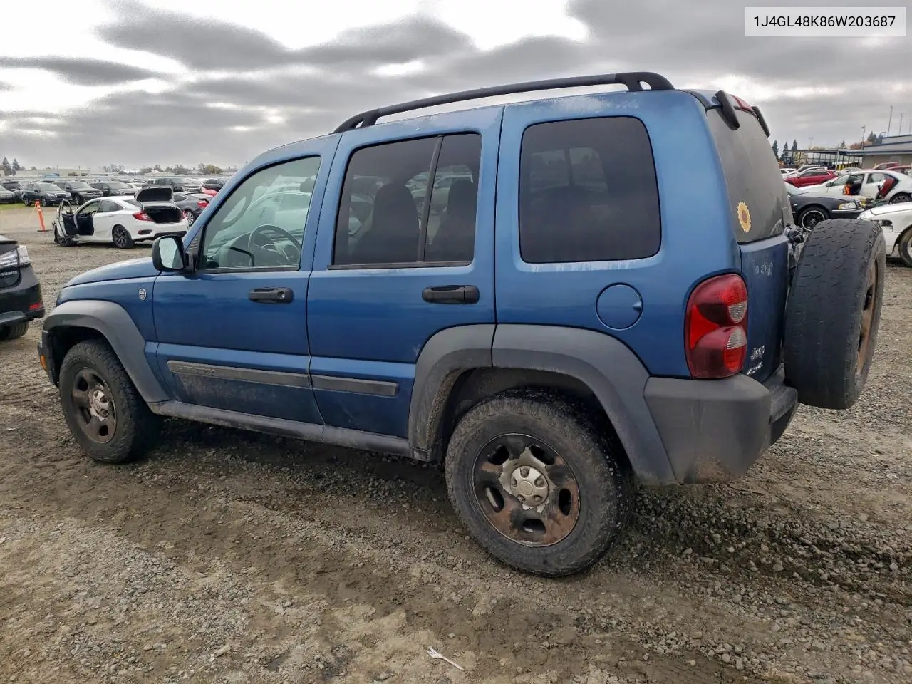 1J4GL48K86W203687 2006 Jeep Liberty Sport