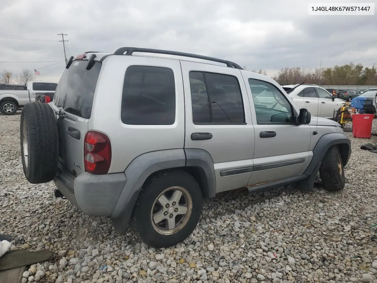 1J4GL48K67W571447 2007 Jeep Liberty Sport