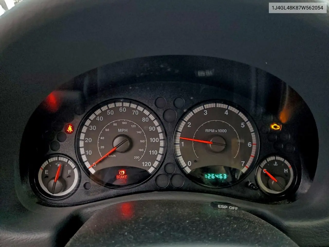 1J4GL48K87W562054 2007 Jeep Liberty Sport