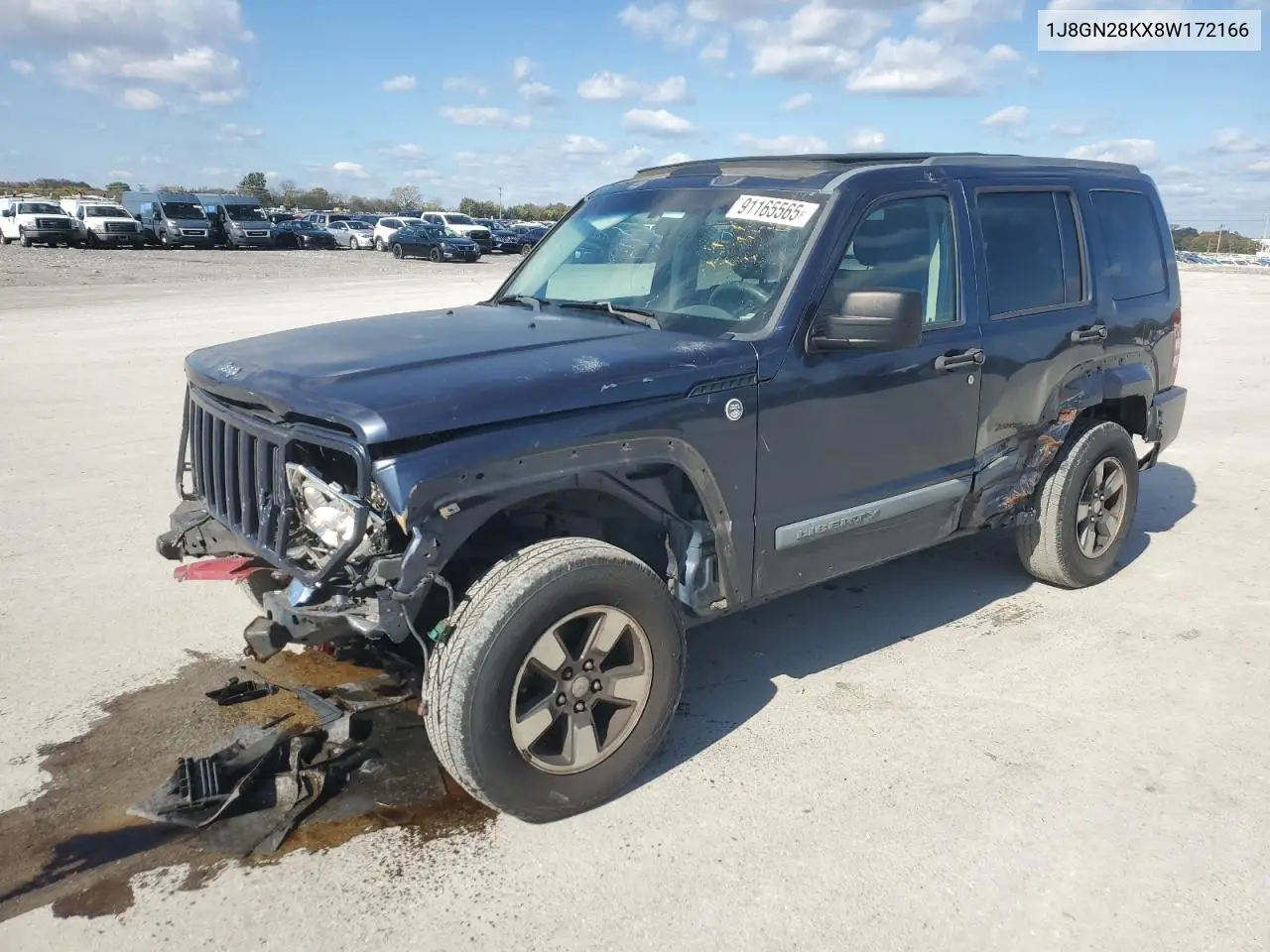 1J8GN28KX8W172166 2008 Jeep Liberty Sport