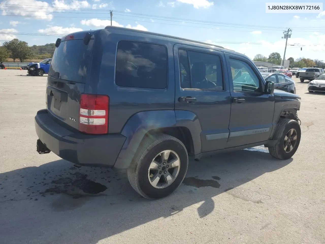 1J8GN28KX8W172166 2008 Jeep Liberty Sport