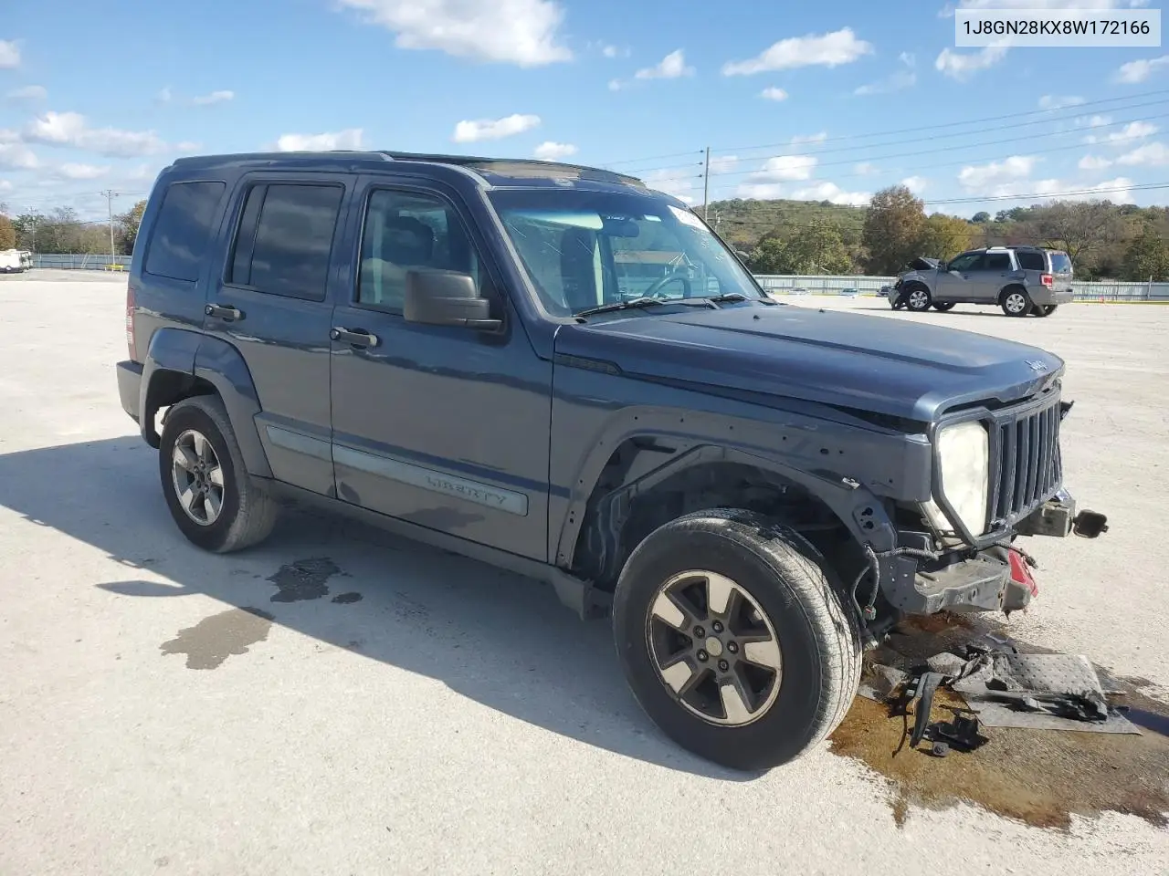 1J8GN28KX8W172166 2008 Jeep Liberty Sport