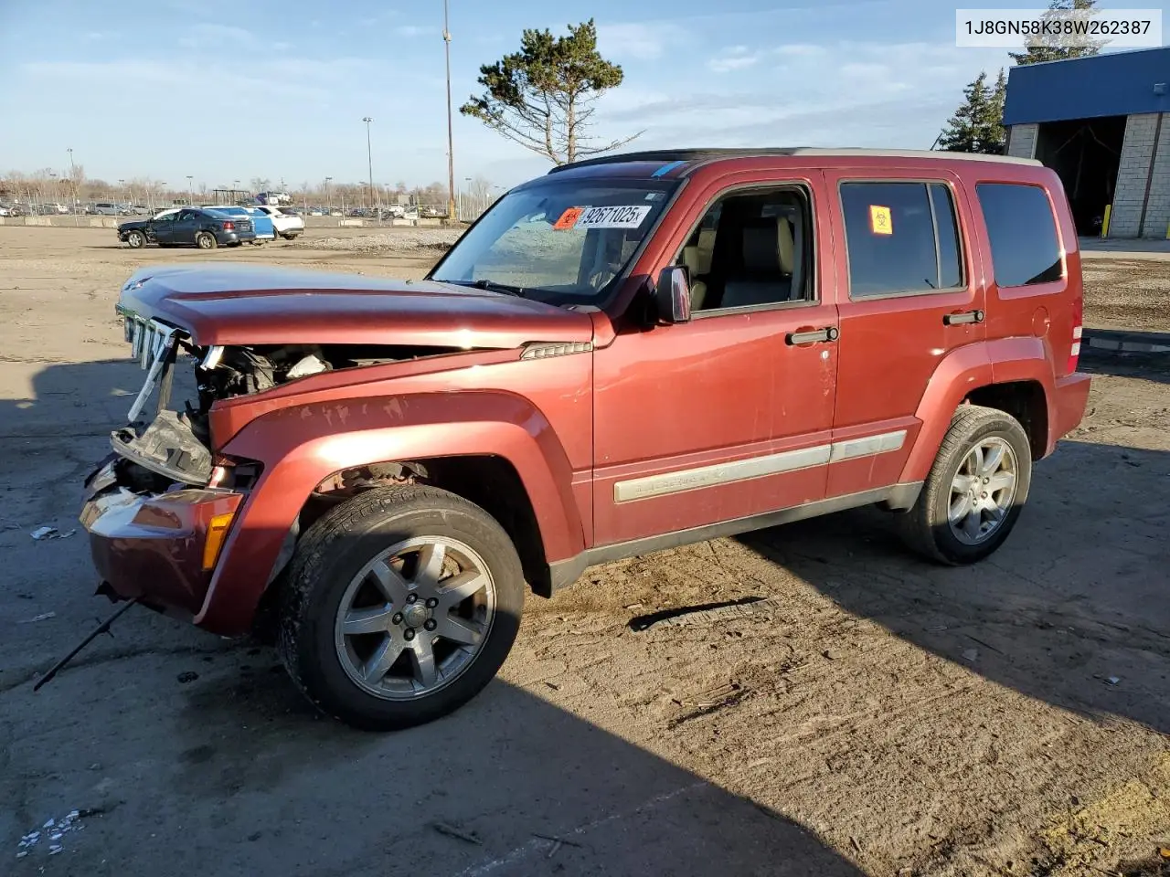 1J8GN58K38W262387 2008 Jeep Liberty Limited