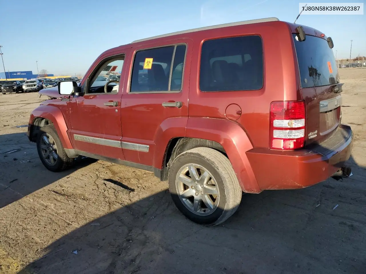1J8GN58K38W262387 2008 Jeep Liberty Limited
