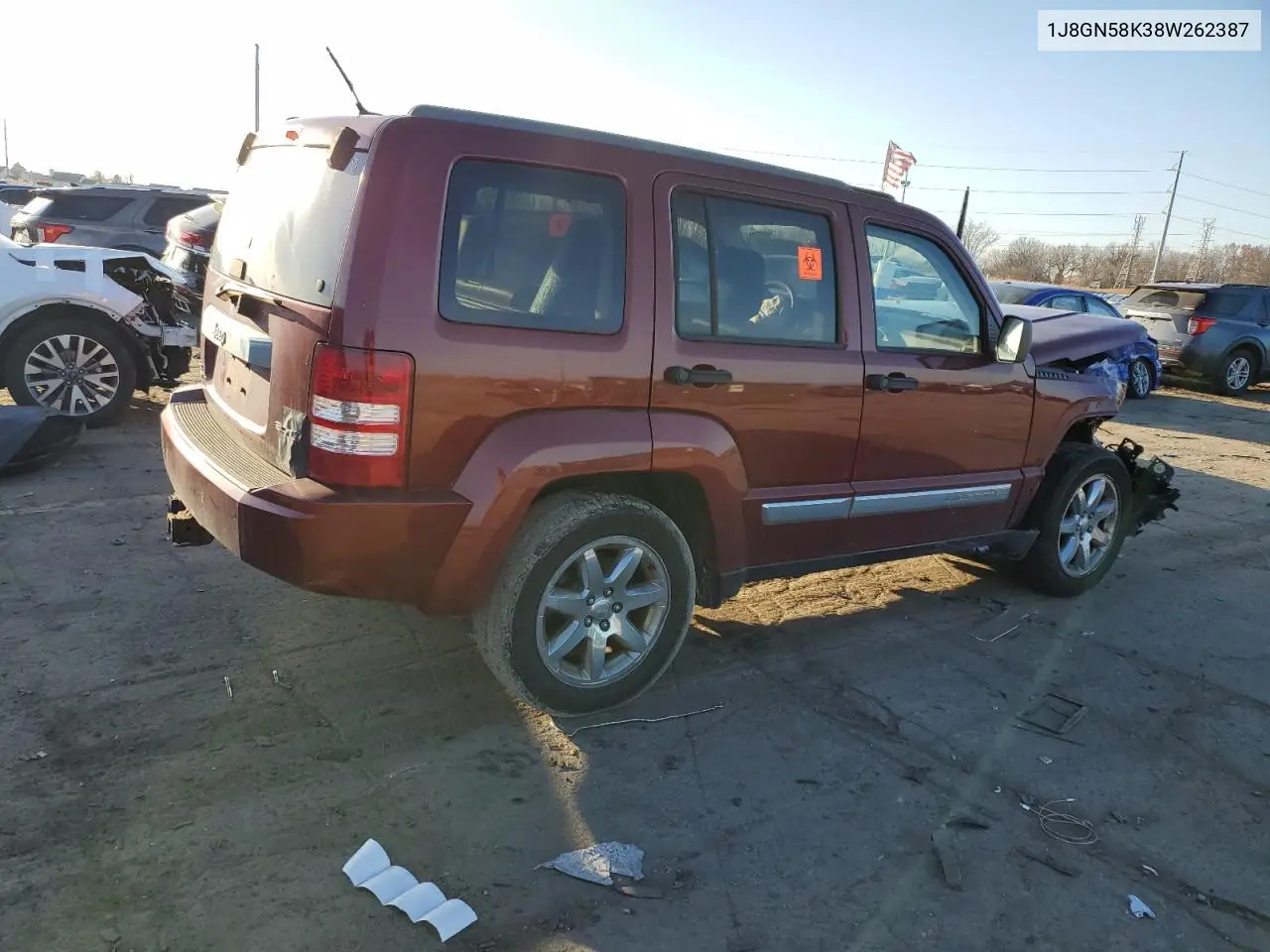 1J8GN58K38W262387 2008 Jeep Liberty Limited