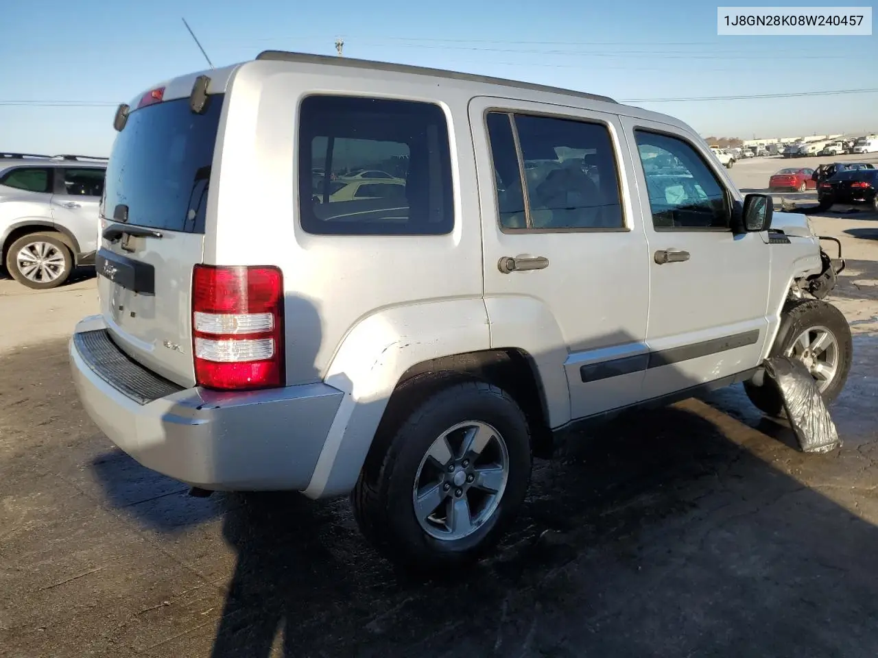 1J8GN28K08W240457 2008 Jeep Liberty Sport