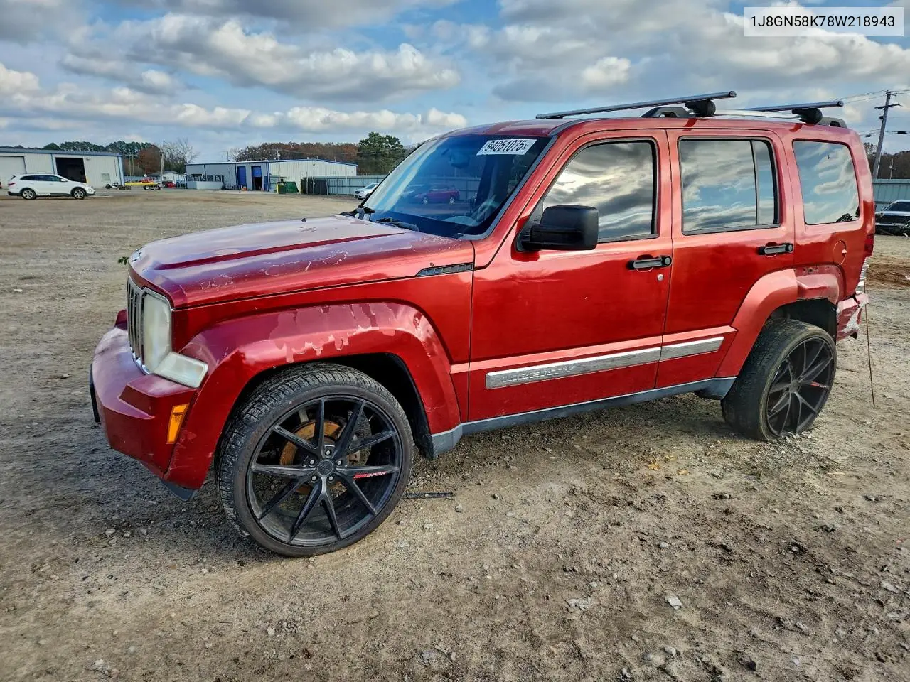 1J8GN58K78W218943 2008 Jeep Liberty Limited