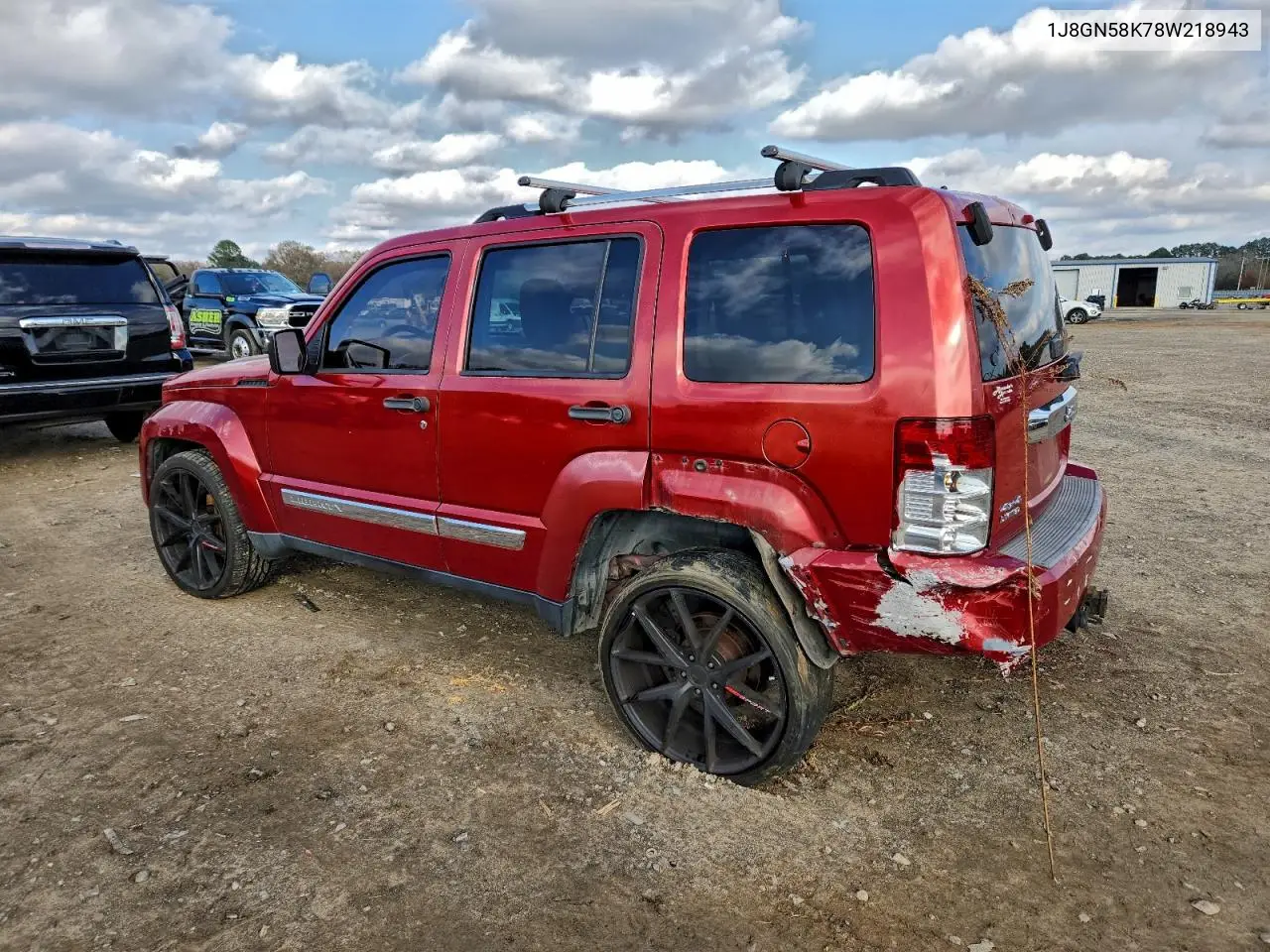 1J8GN58K78W218943 2008 Jeep Liberty Limited
