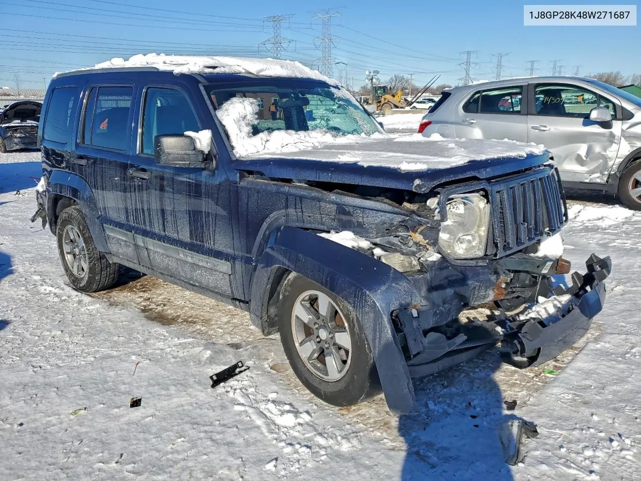 1J8GP28K48W271687 2008 Jeep Liberty Sport