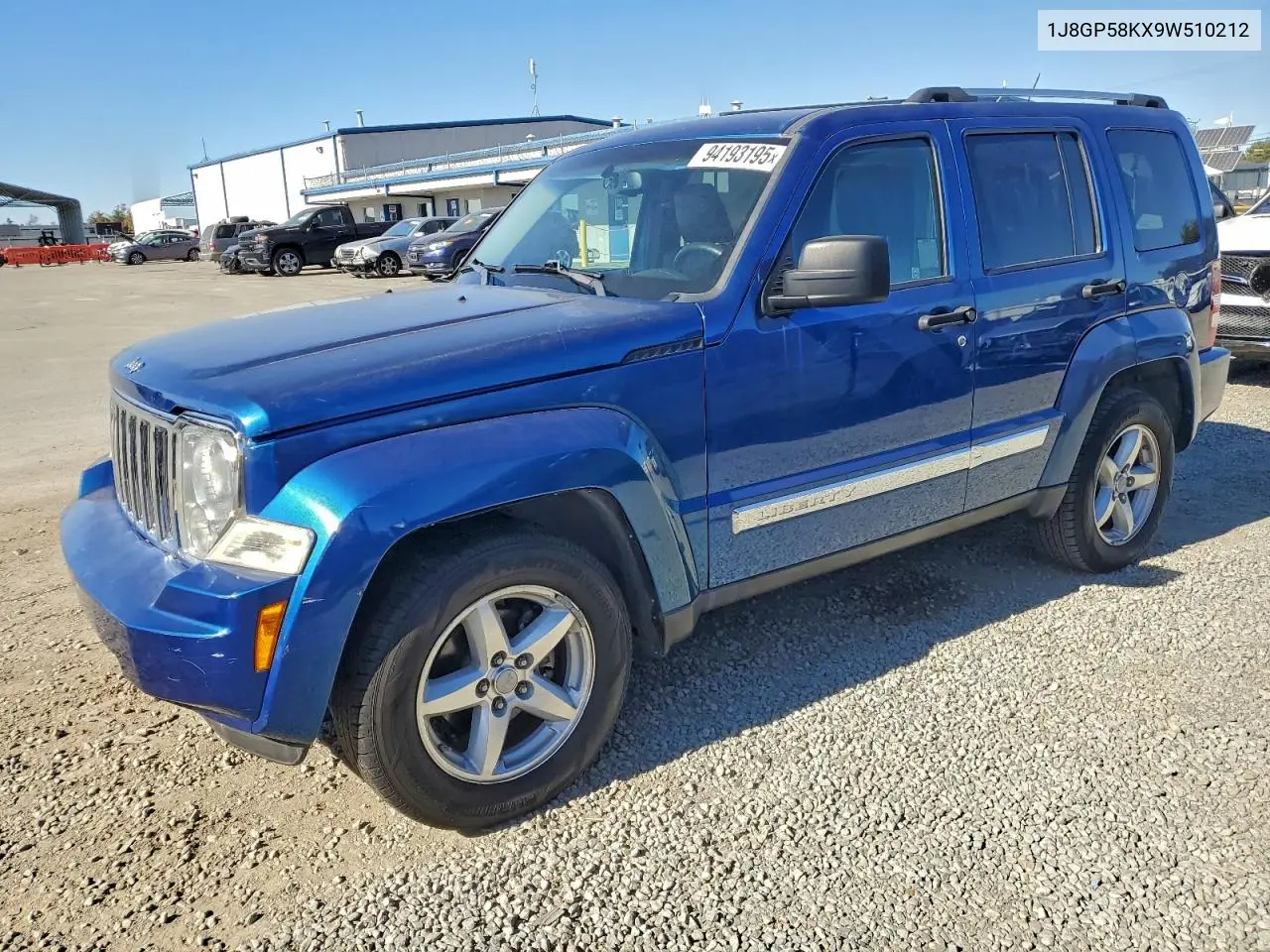 1J8GP58KX9W510212 2009 Jeep Liberty Limited