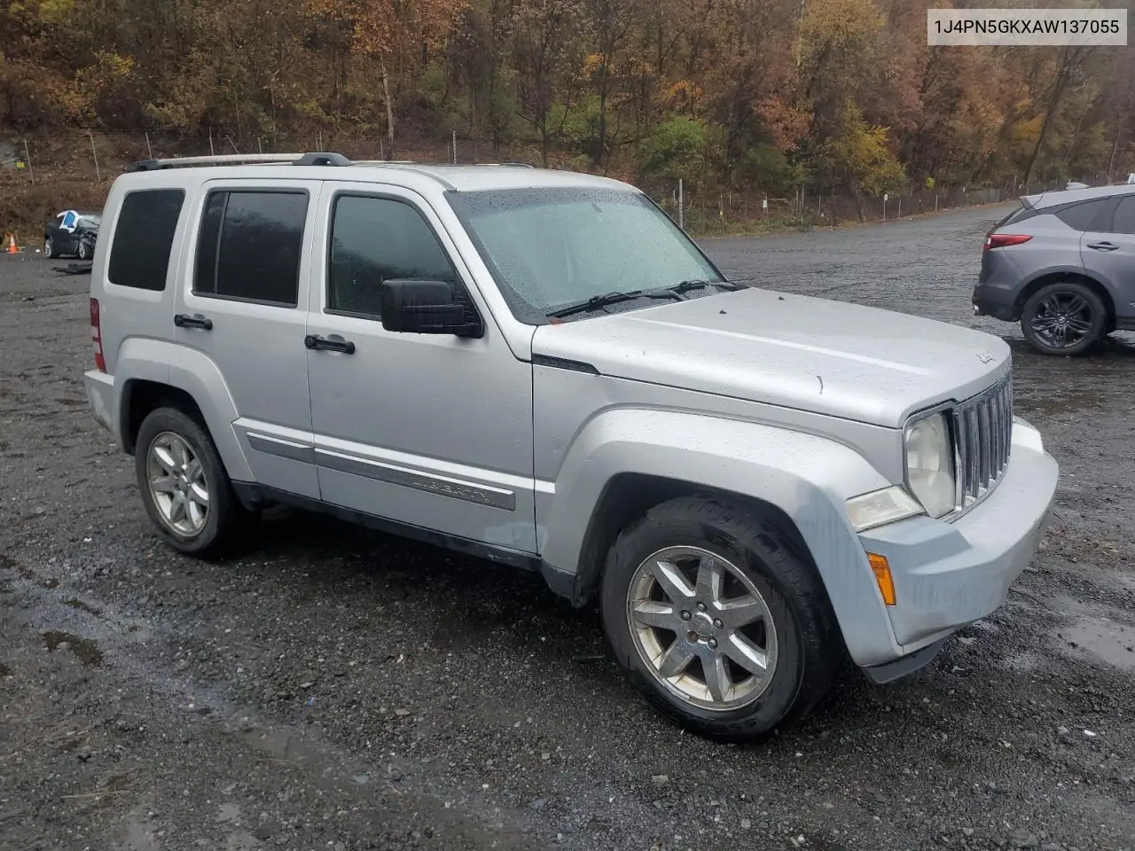 1J4PN5GKXAW137055 2010 Jeep Liberty Limited
