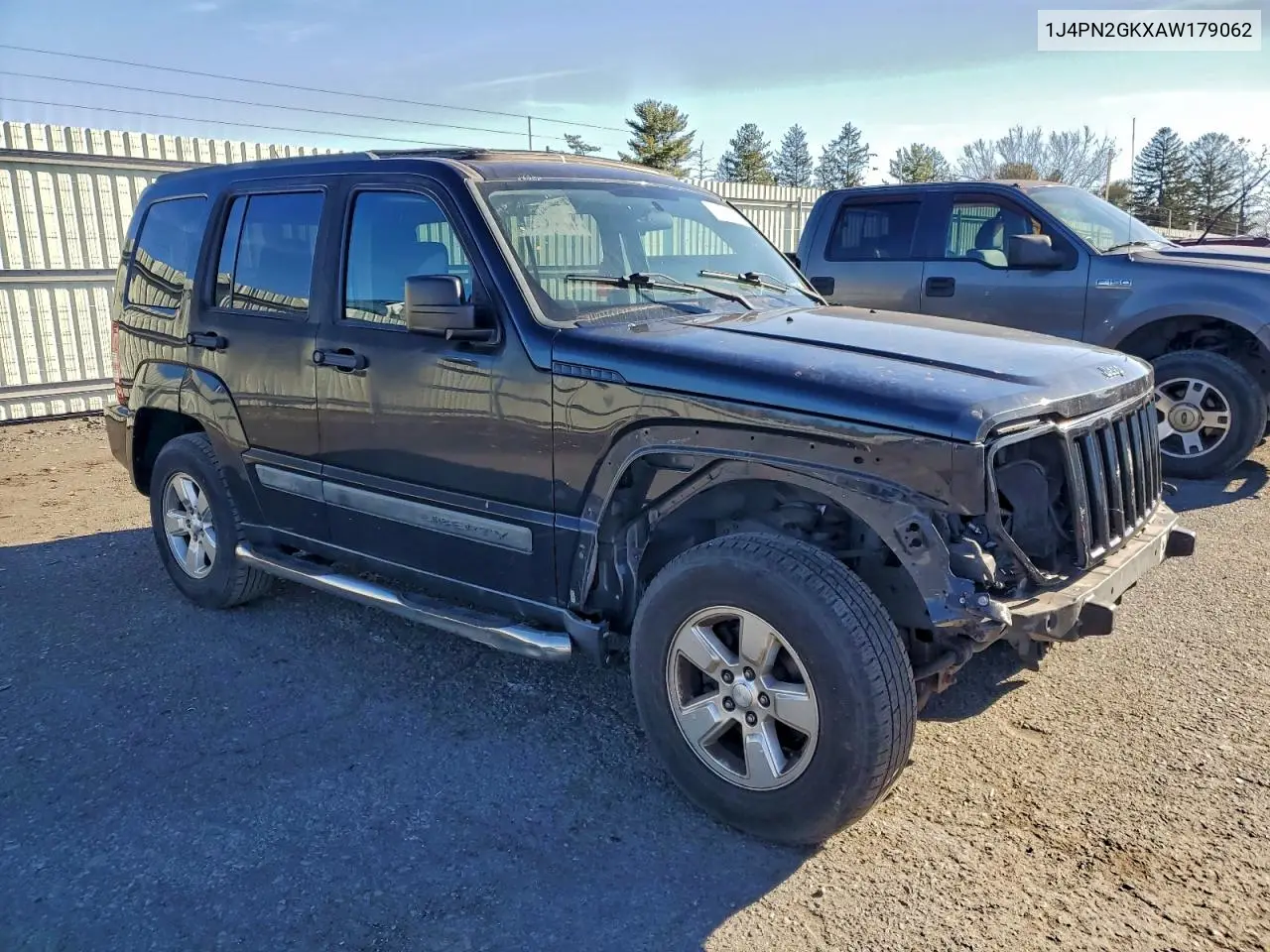 1J4PN2GKXAW179062 2010 Jeep Liberty Sport